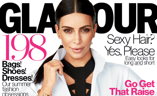 Kim Kardashian Glamour Magazine