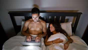 Laptop in Bed