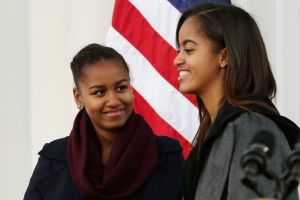 Sasha & Malia Smiling