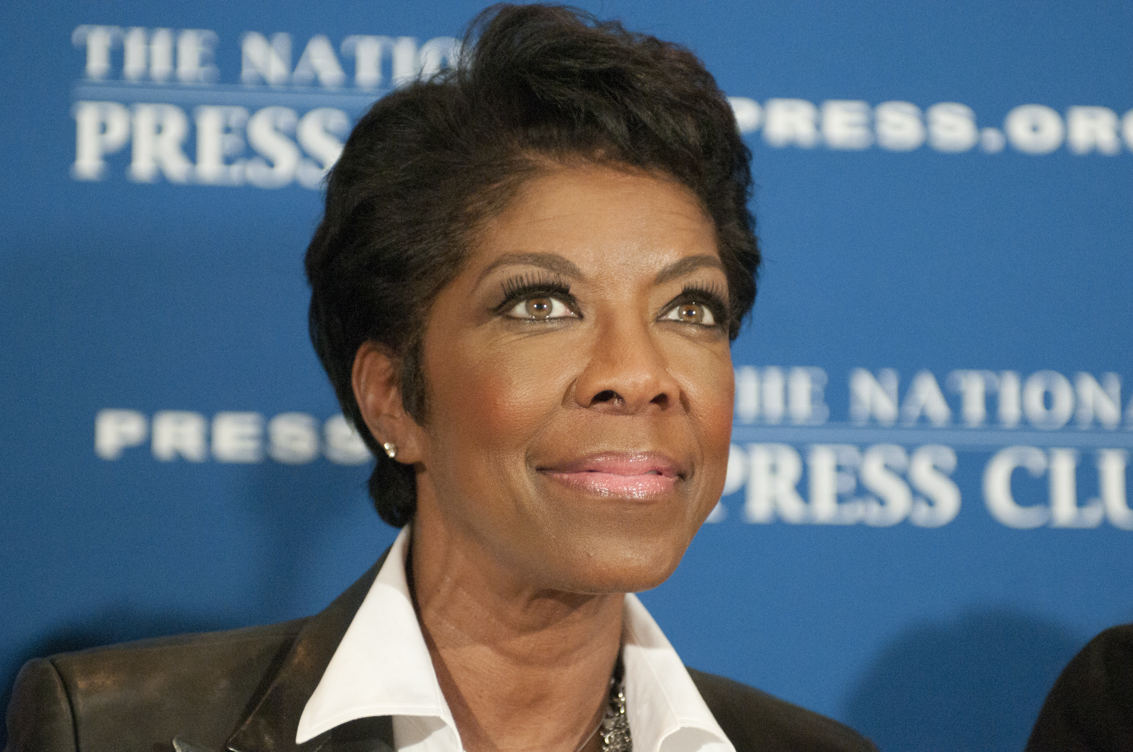 Grammy Award winner Natalie Cole speaks at the National...