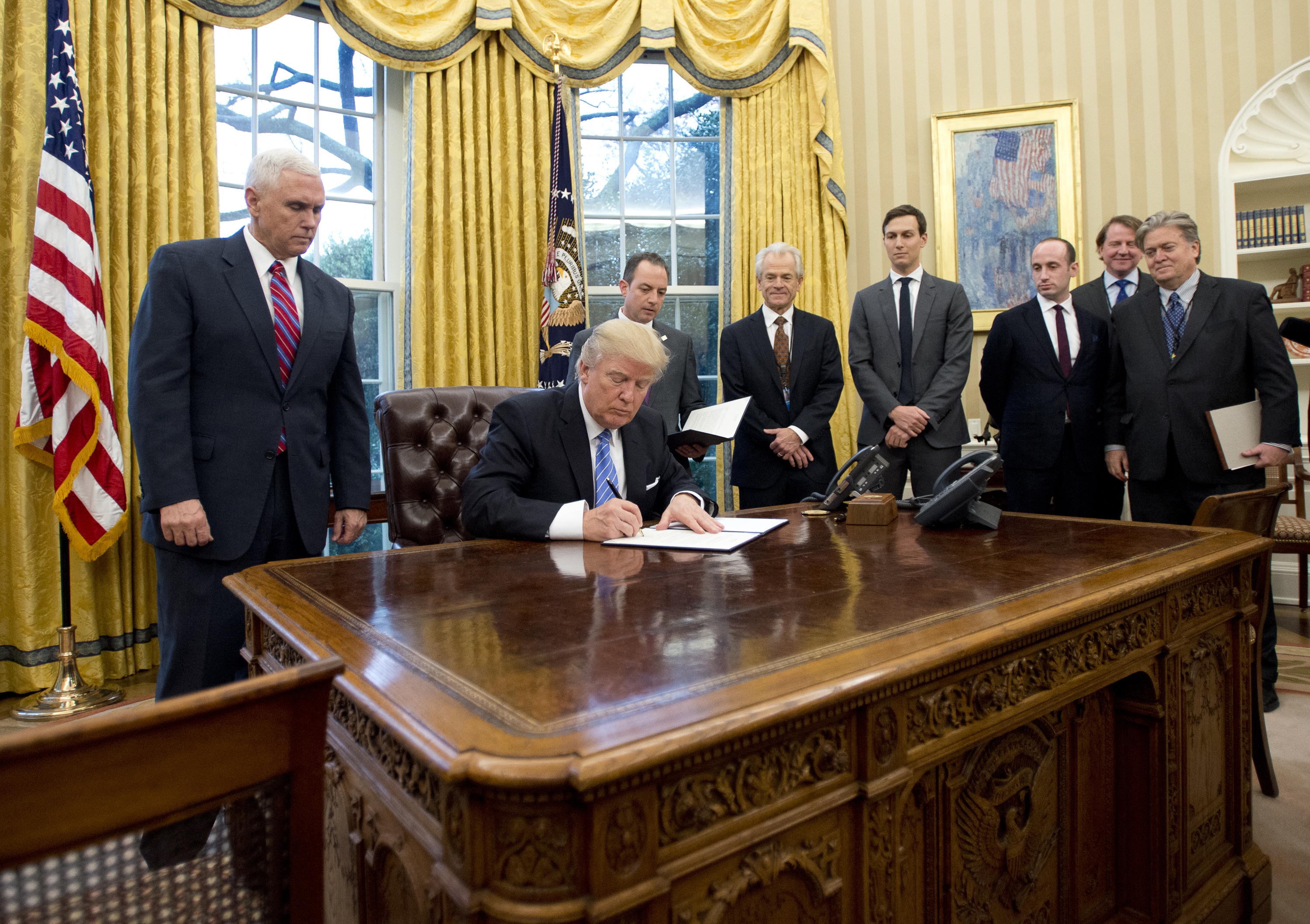 President Donald Trump Signs Executive Orders