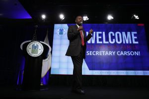 Ben Carson Addresses Housing And Urban Development Department Employees