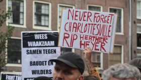 Protest against Donald Trump in Amsterdam