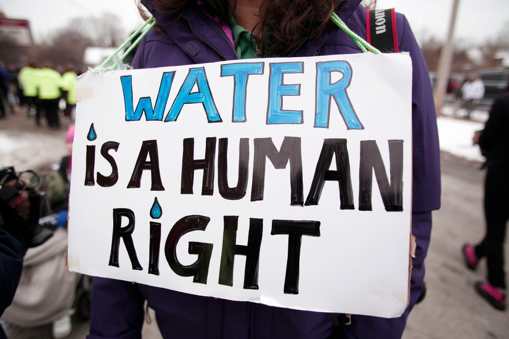 Jesse Jackson Leads National March In Flint To End Water Crisis