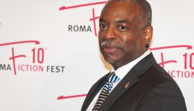 LeVar Burton walking the red carpet of 'Roots' during the...
