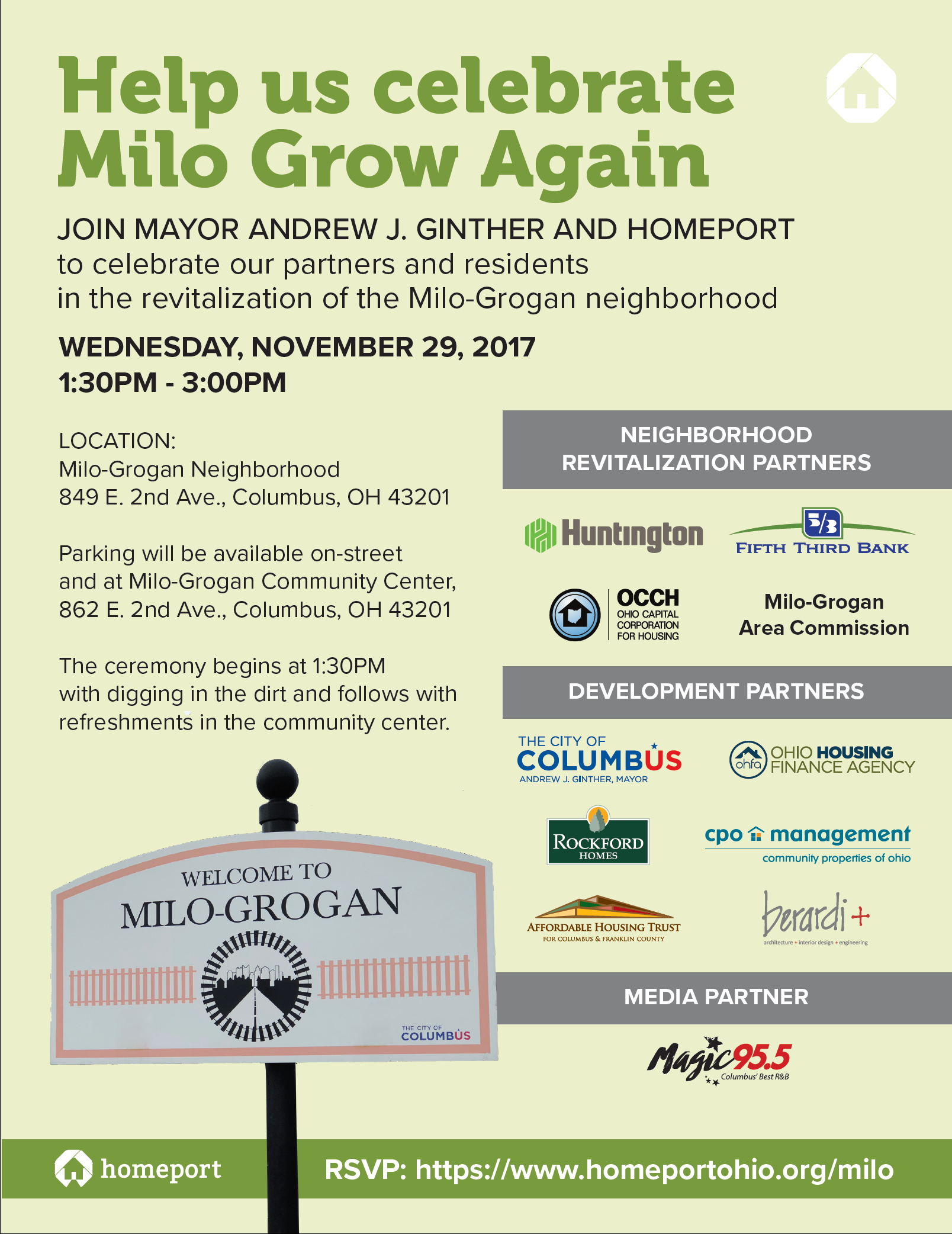 Homeport Ohio Presents MiloGrogan Revitalization Event Wednesday