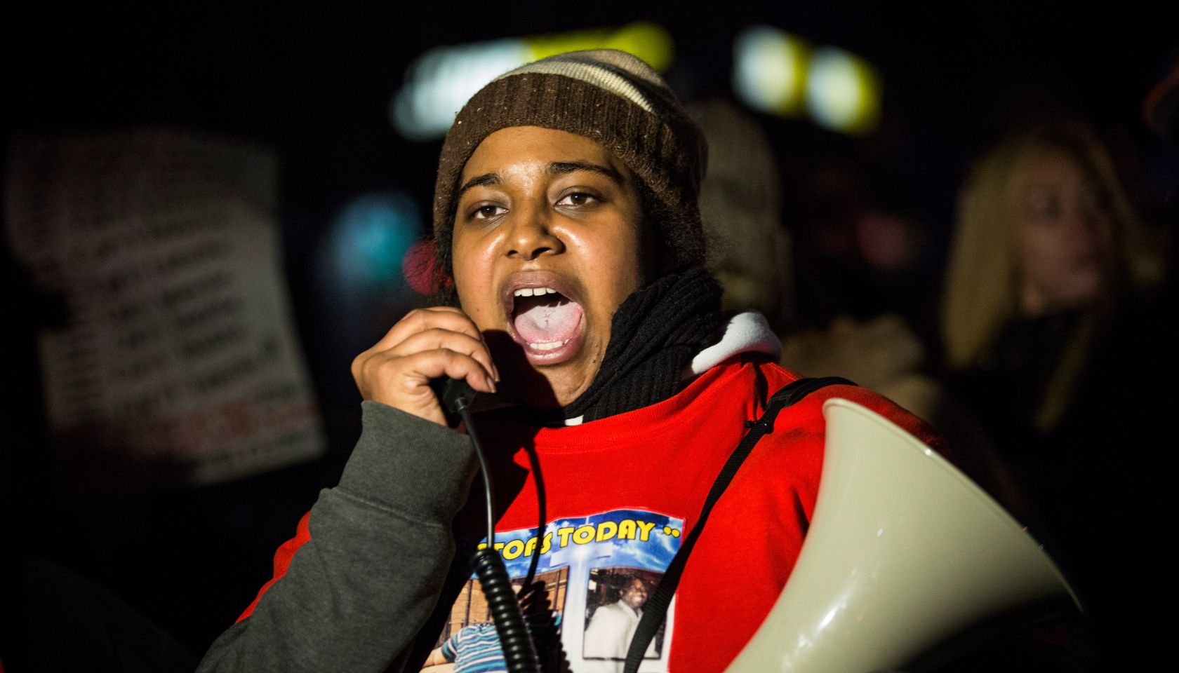 Daughter Of Eric Garner Leads Protest March In Staten Island