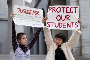 Demonstration Against Florida School Shooting Held In USA