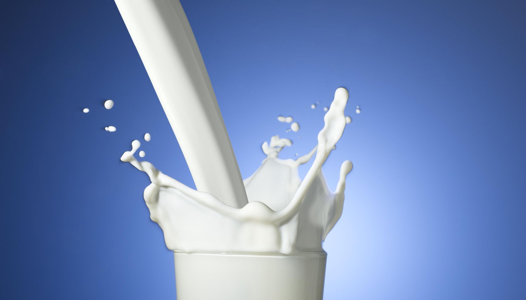 Pouring milk splash