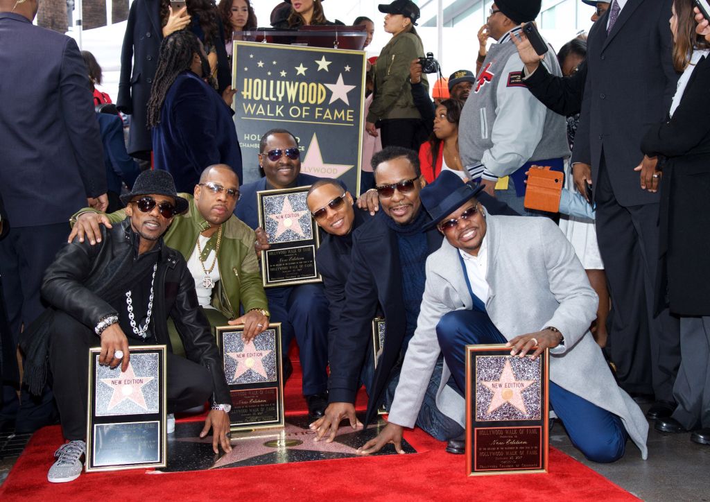 New Edition Honored With Star On The Hollywood Walk Of Fame