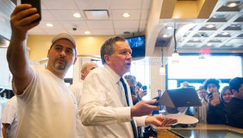 Republican Presidential Candidate John Kasich Makes Campaign Stop At Pizzeria In Queens, New York