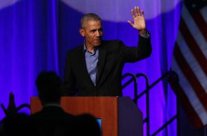 Obama at climate event in Chicago doesn't mention Trump's name; says U.S. in an 'unusual time'