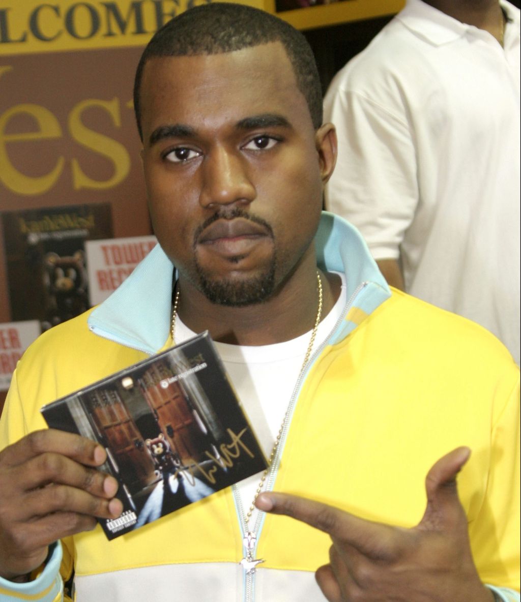 Kanye West Signs His Album Late Registration at Tower Records in New York City - August 30, 2005
