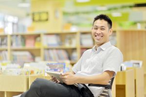 Portrait of smiling man