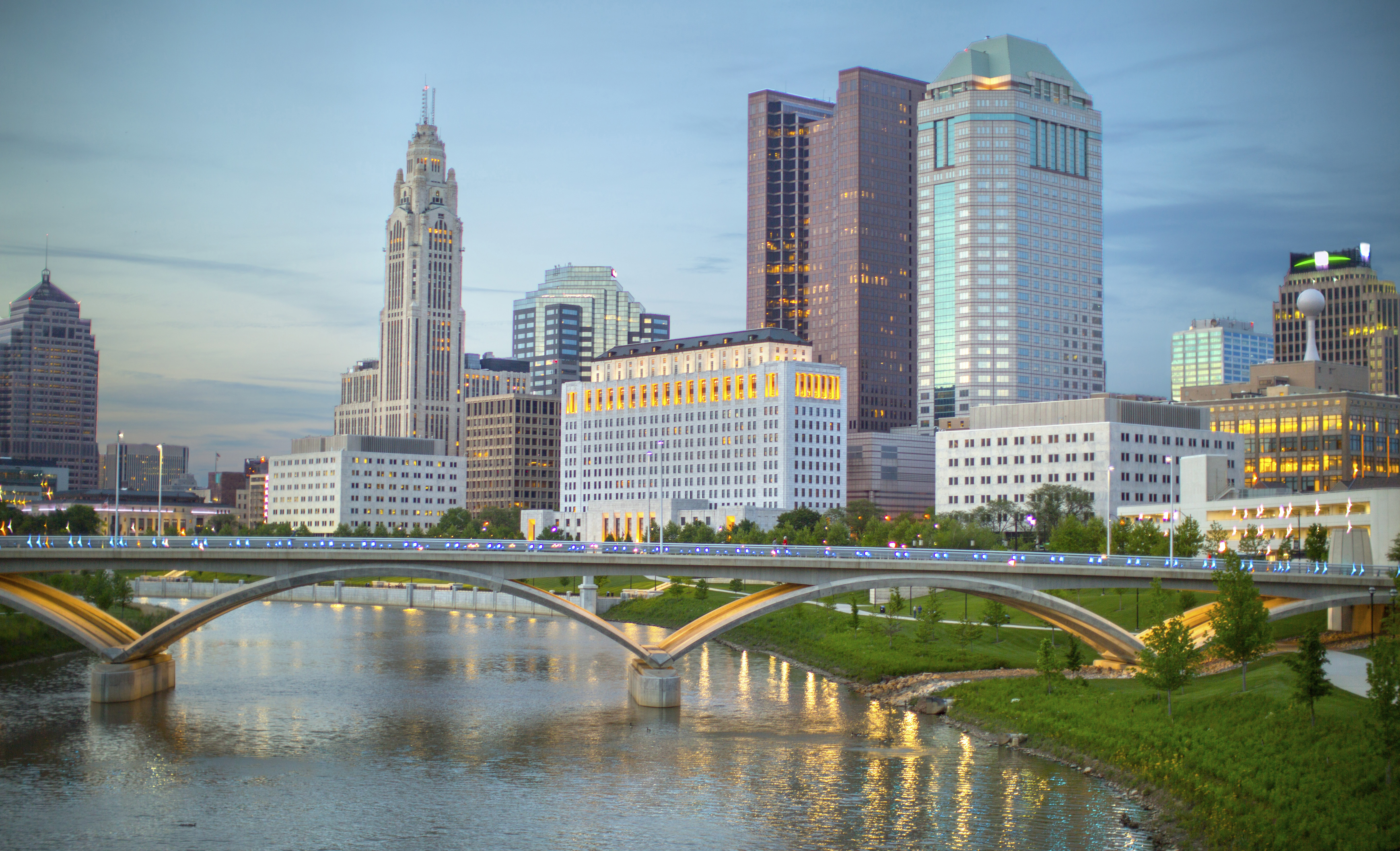 Columbus Skyline in daylight