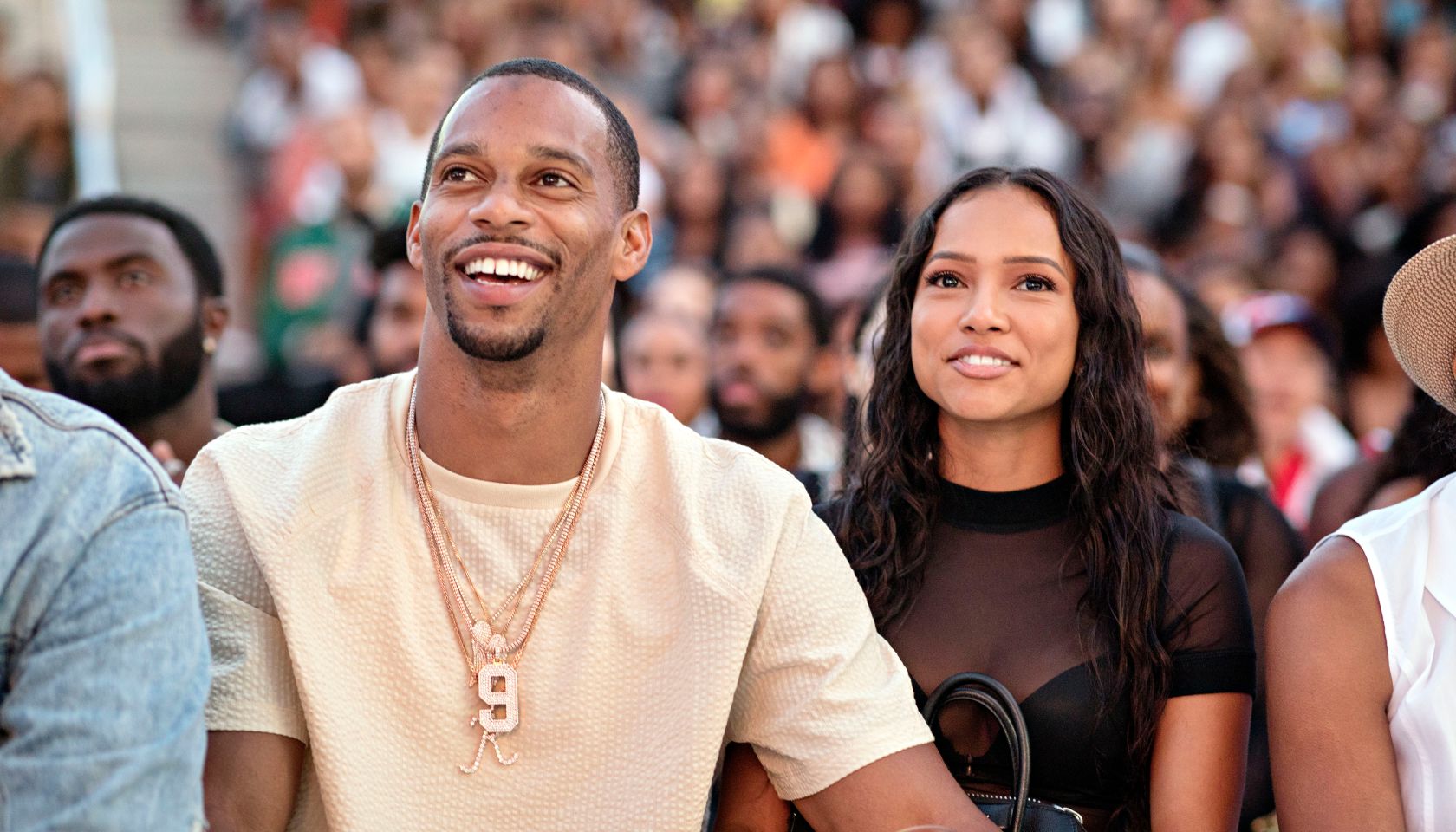Karrueche Tran and Victor Cruz
