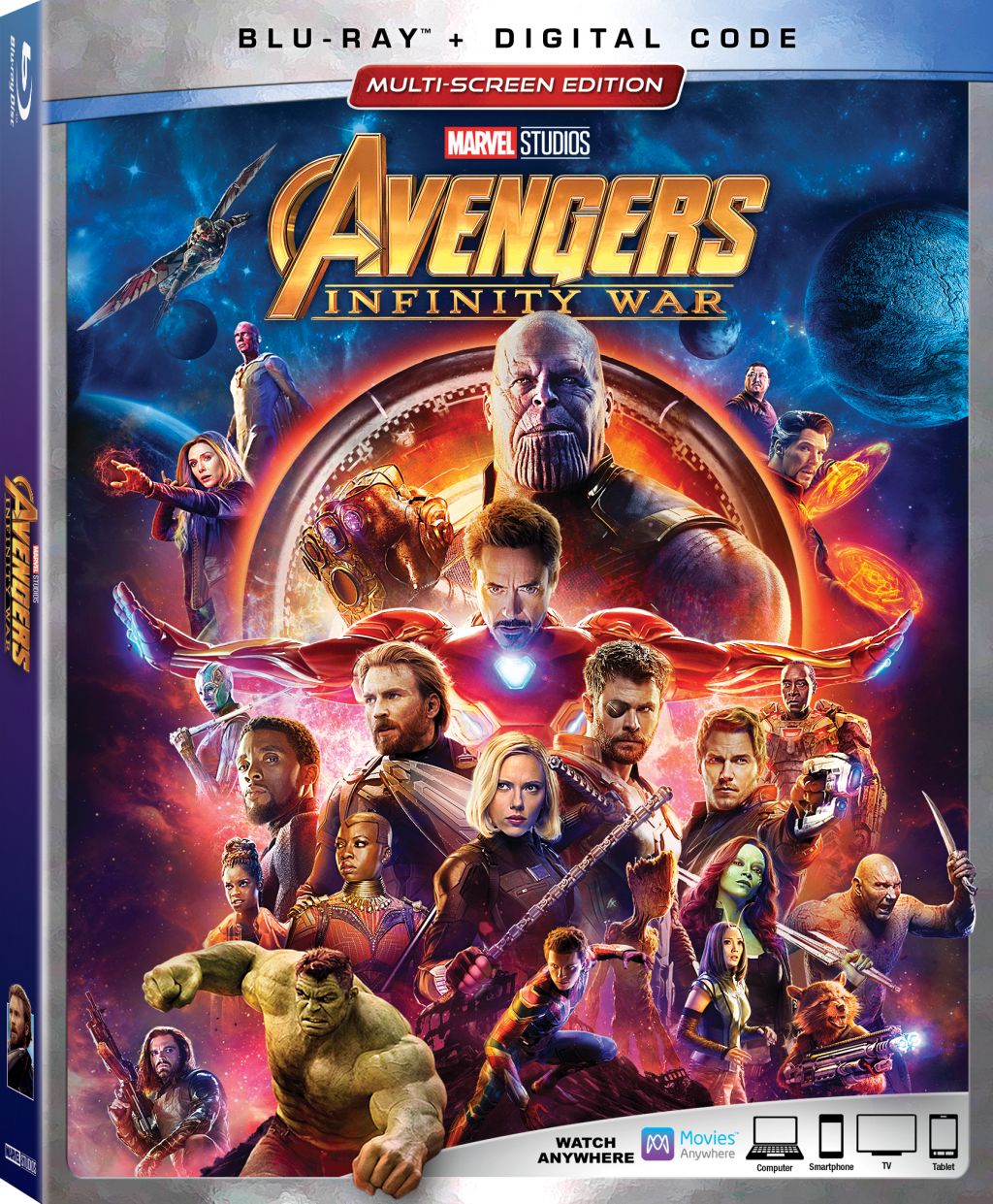 2018 Avengers Infinity War Blu-Ray DVD