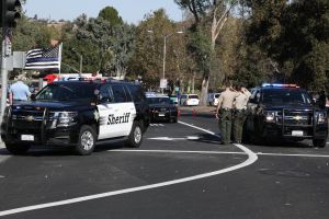 Procession honoring fallen officer Sergeant Ron Helus during the mass shooting at Borderline Bar & Grill