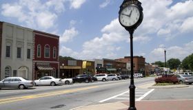 Main street in Acworth, Georgia, United States.