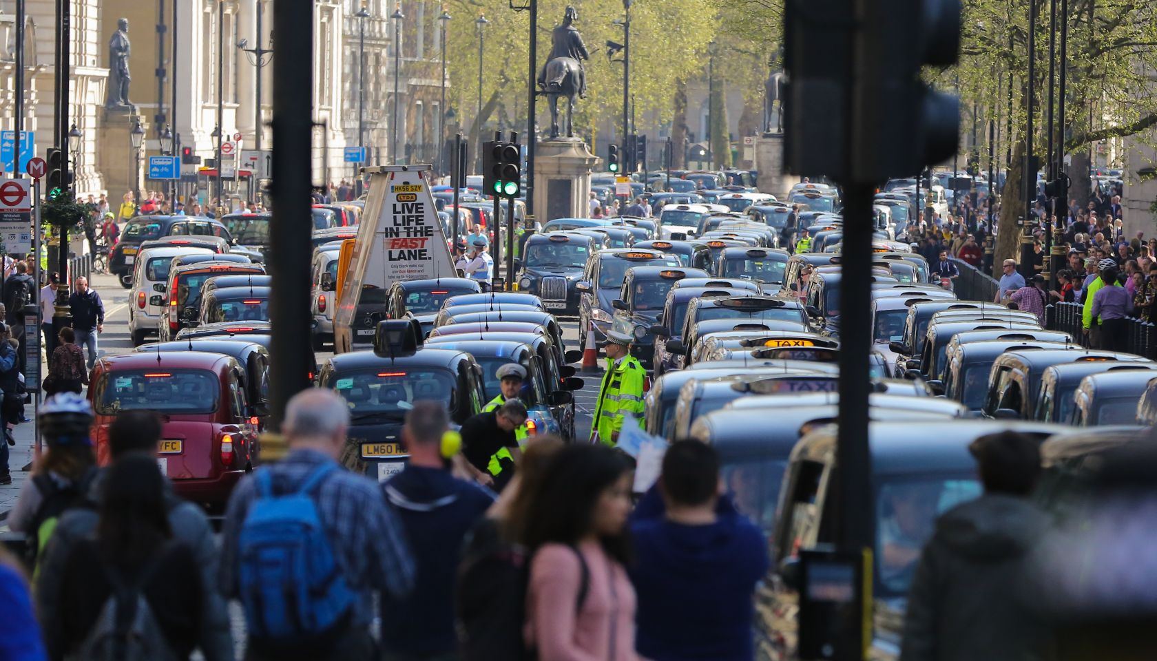 United Cabbies Group Protest in Whitehall