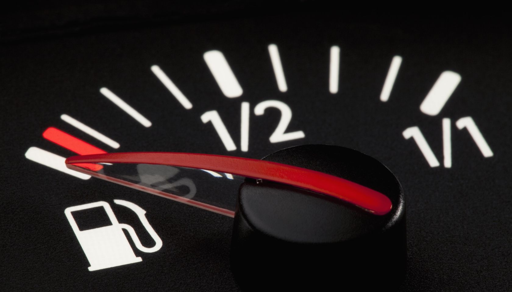 Detail of a fuel gauge