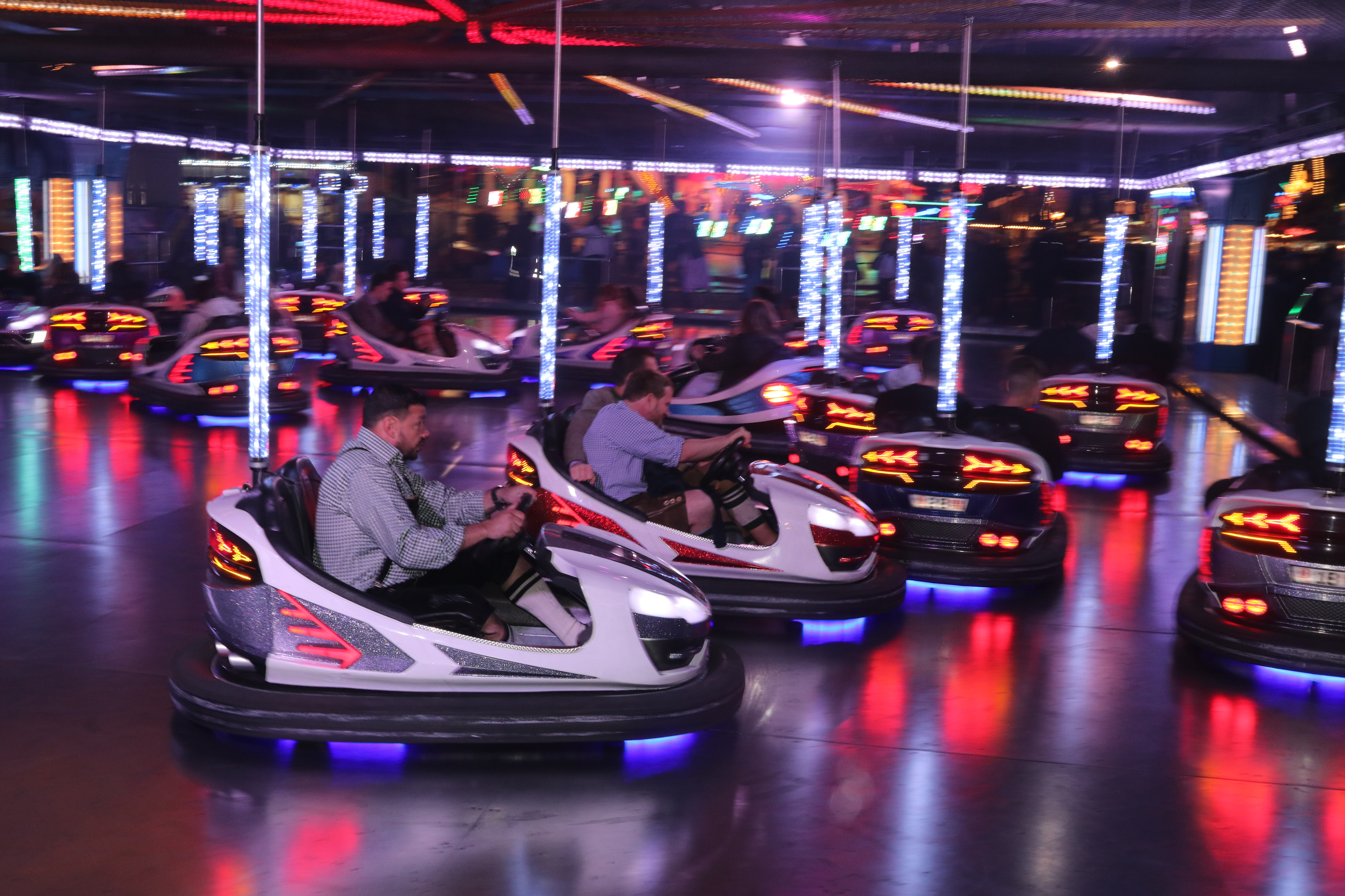 Bumper cars at Oktoberfest 2018