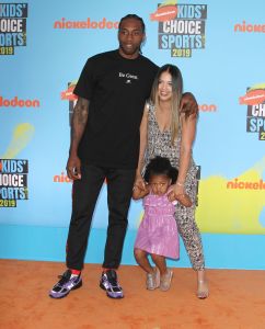 Kawhi Leonard attends The Kids Choice Sport 2019 in Los Angeles