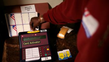 USA - Midterm Elections - Washington DC - Polling Station Volunteer