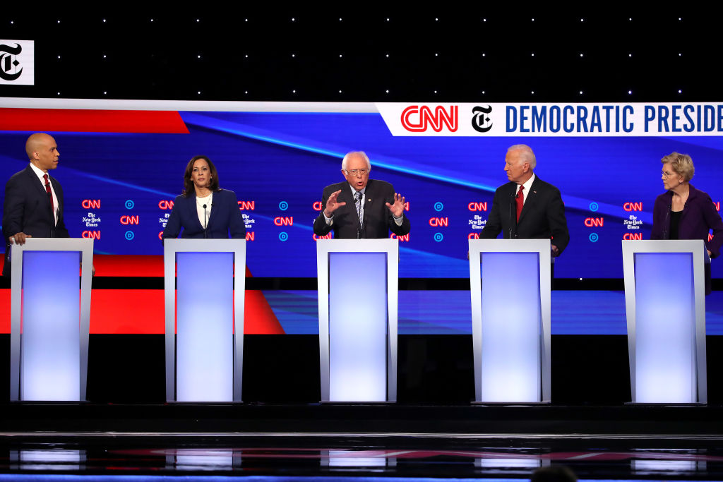 Democratic Presidential Candidates Participate In Fourth Debate In Ohio