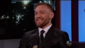 Conor McGregor during an appearance on ABC's 'Jimmy Kimmel Live!'