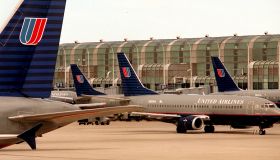 July 2004: O'Hare International Airport in Chicago: United Airlines is facing economic problems in m