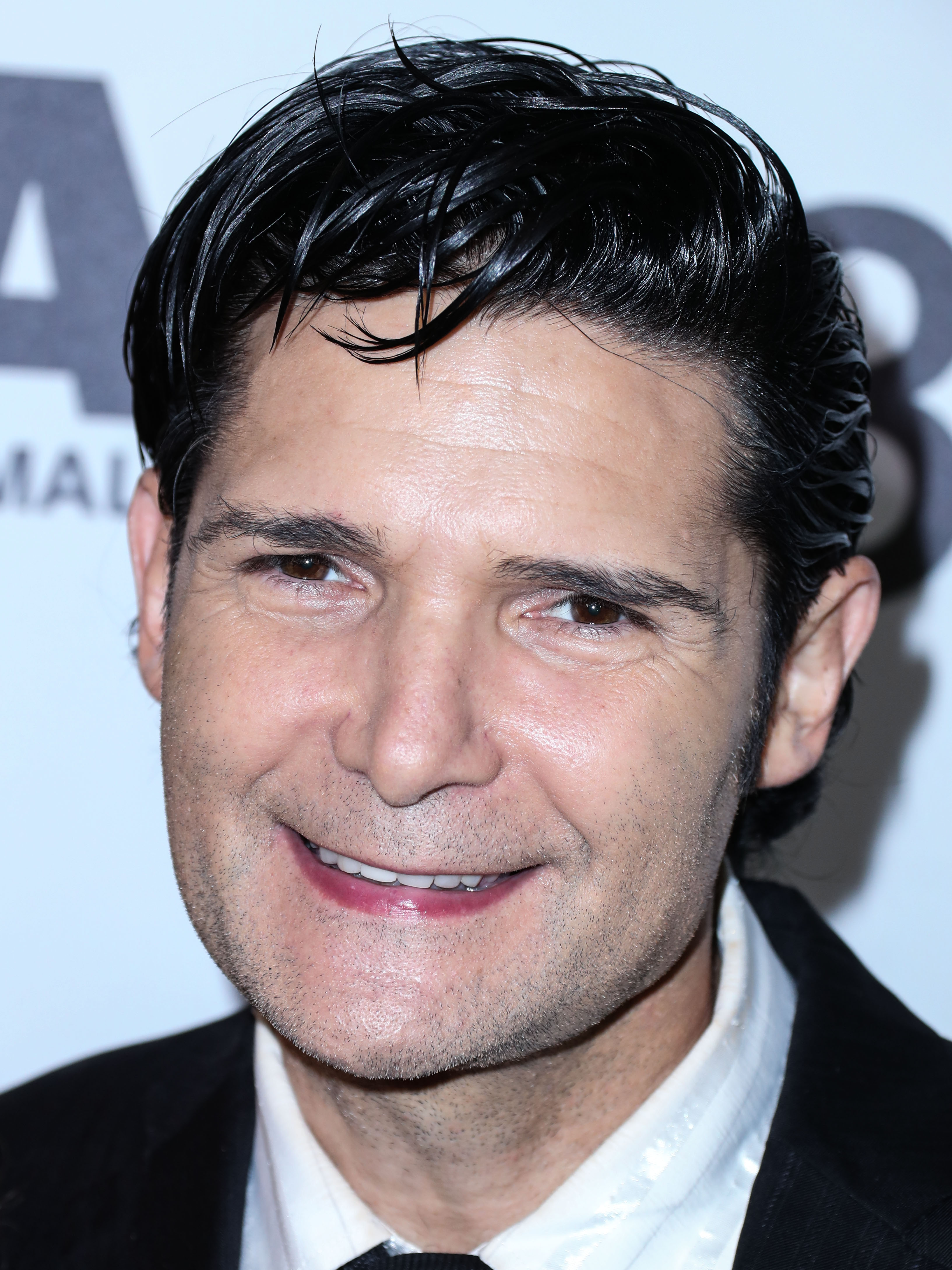 Corey Feldman arrives at the Last Chance For Animals' 35th Anniversary Gala held at The Beverly Hilton Hotel on October 19, 2019 in Beverly Hills, Los Angeles, California, United States.