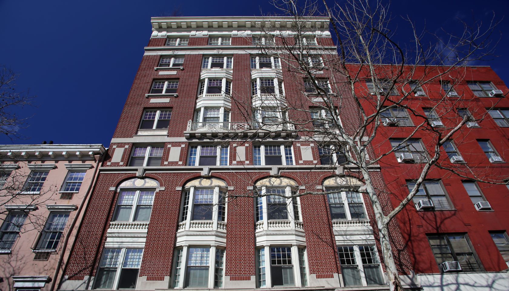 Variety of housing in the West Village, New York