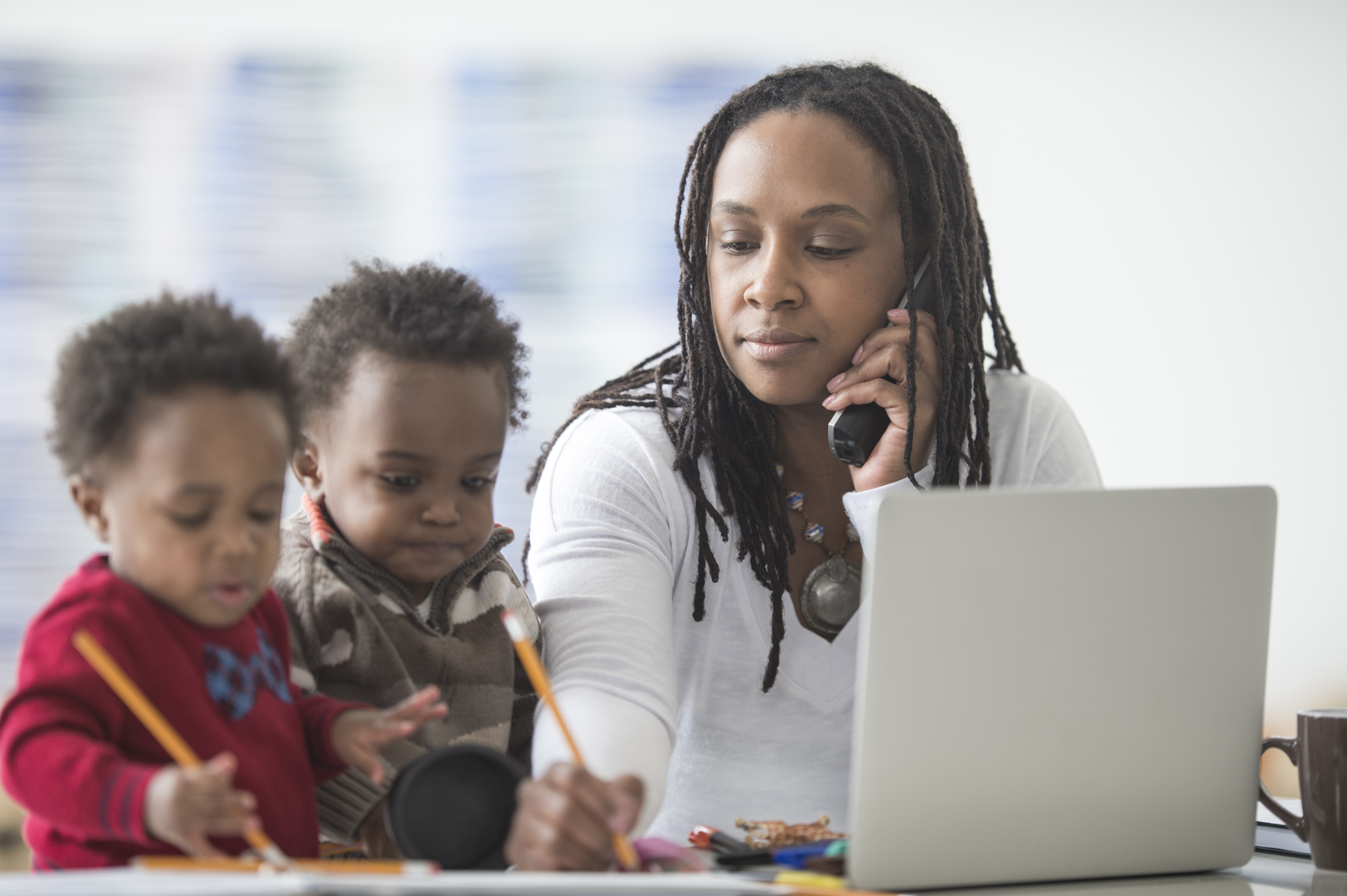 Watching Twins While Working From Home