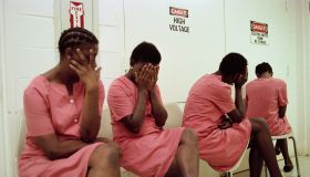 Female Inmates Hiding their Faces