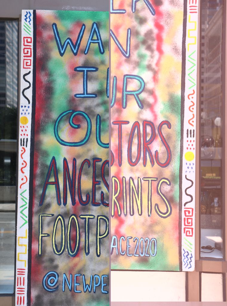 Columbus Protest Art for George Floyd and Black Lives Matter