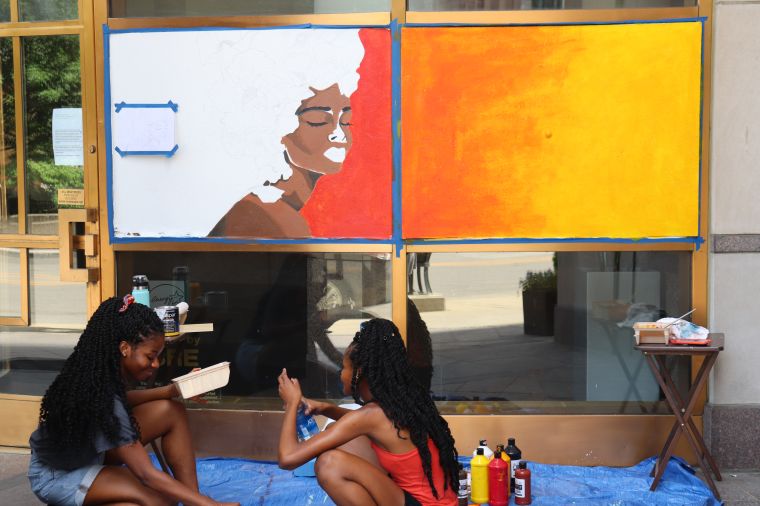 Columbus Protest Art for George Floyd and Black Lives Matter