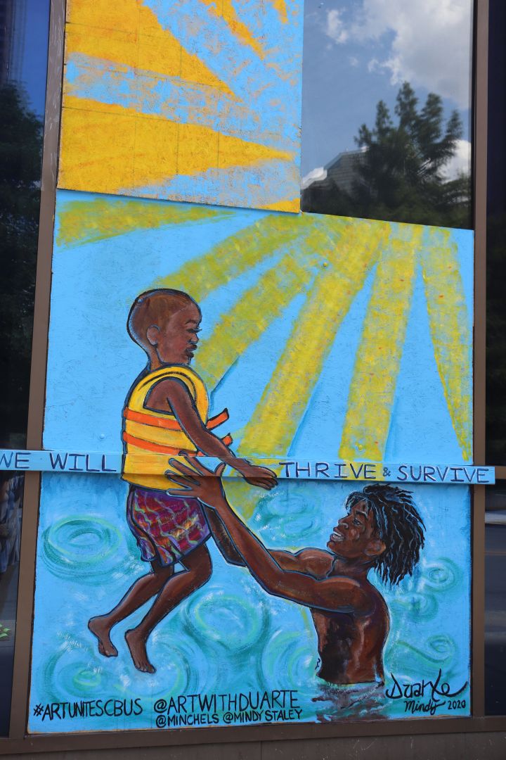 Columbus Protest Art for George Floyd and Black Lives Matter