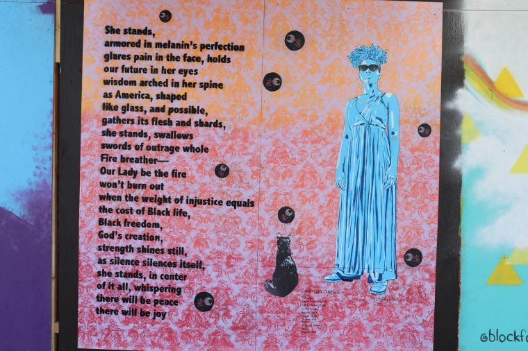 Columbus Protest Art for George Floyd and Black Lives Matter