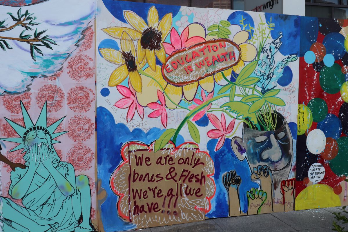 Columbus Protest Art for George Floyd