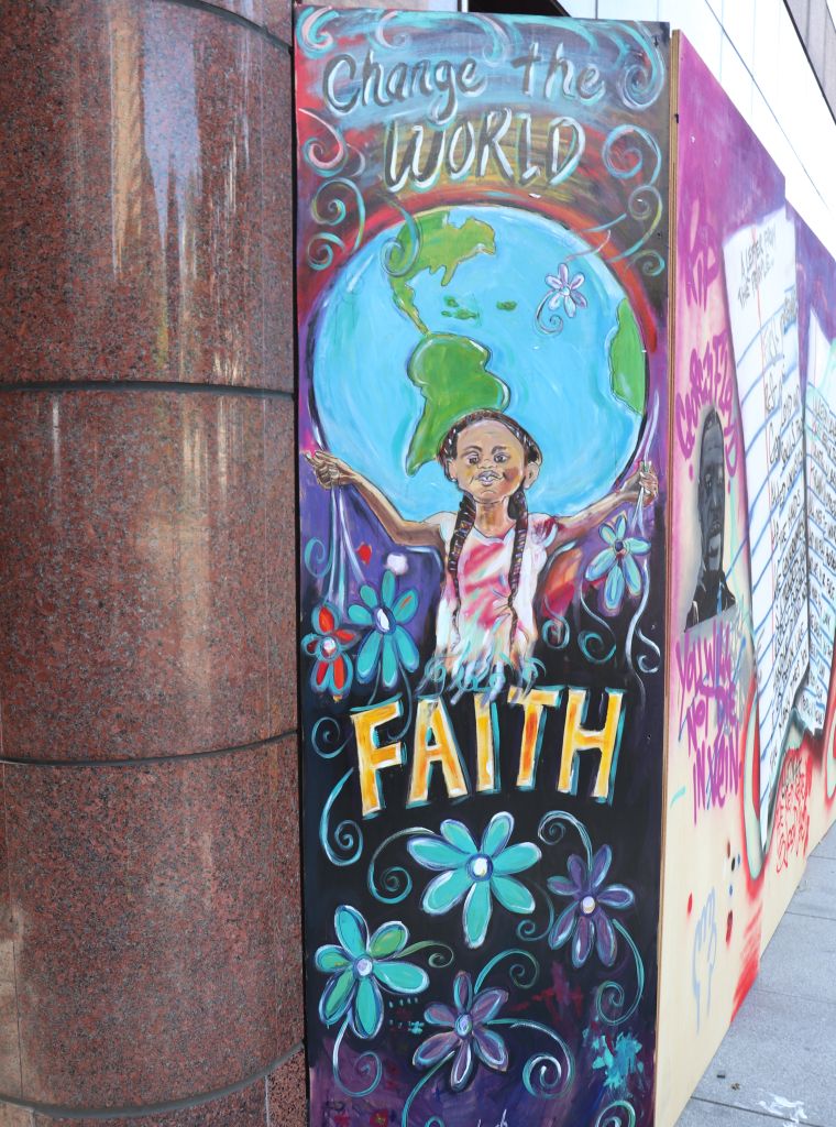 Columbus Protest Art for George Floyd and Black Lives Matter