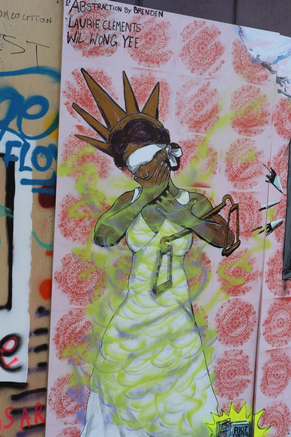 Columbus Protest Art for George Floyd