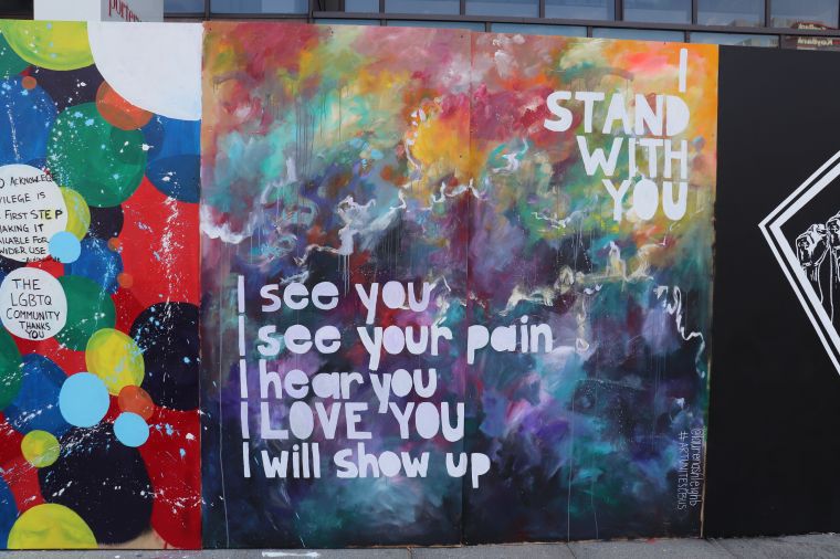 Columbus Protest Art for George Floyd and Black Lives Matter