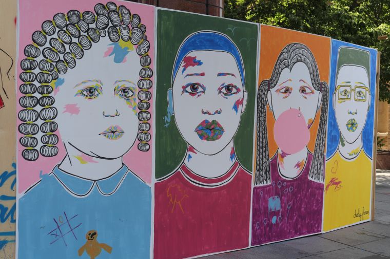 Columbus Protest Art for George Floyd and Black Lives Matter