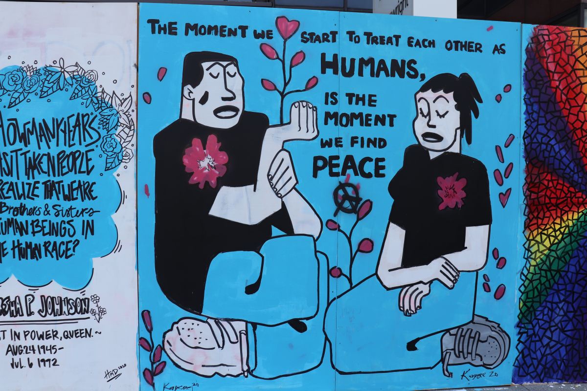 Columbus Protest Art for George Floyd