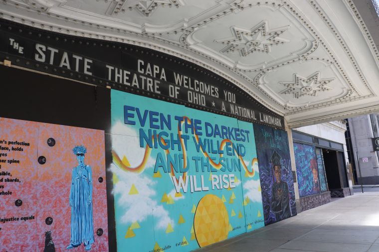 Columbus Protest Art for George Floyd