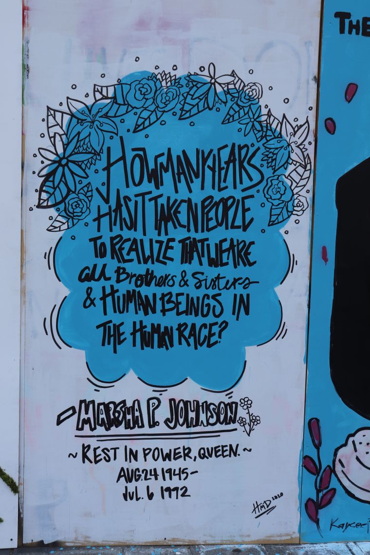 Columbus Protest Art for George Floyd and Black Lives Matter