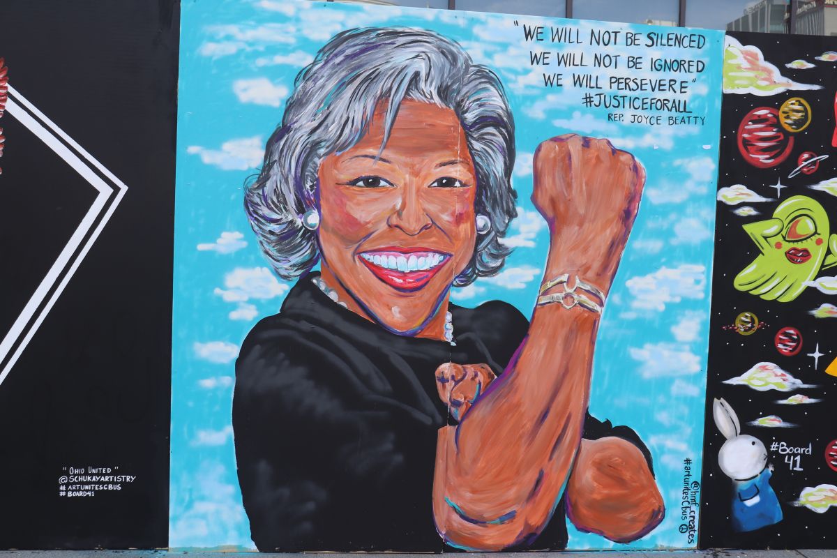 Columbus Protest Art for George Floyd