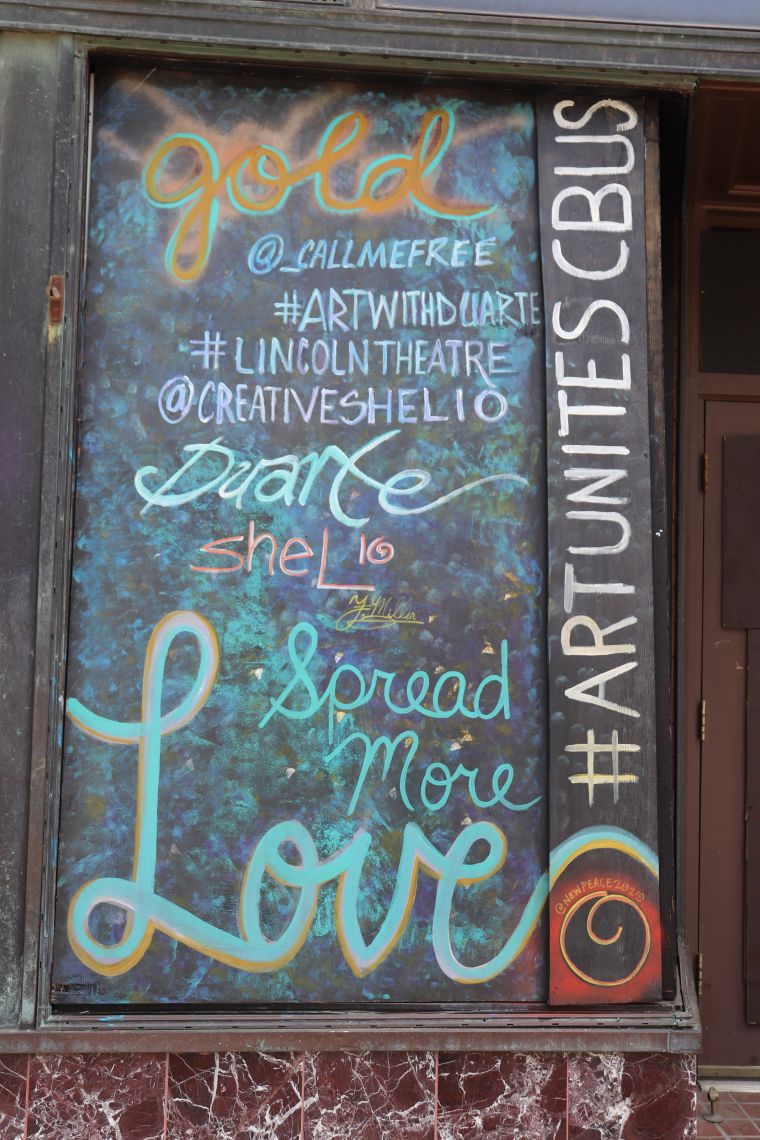 Columbus Protest Art for George Floyd and Black Lives Matter