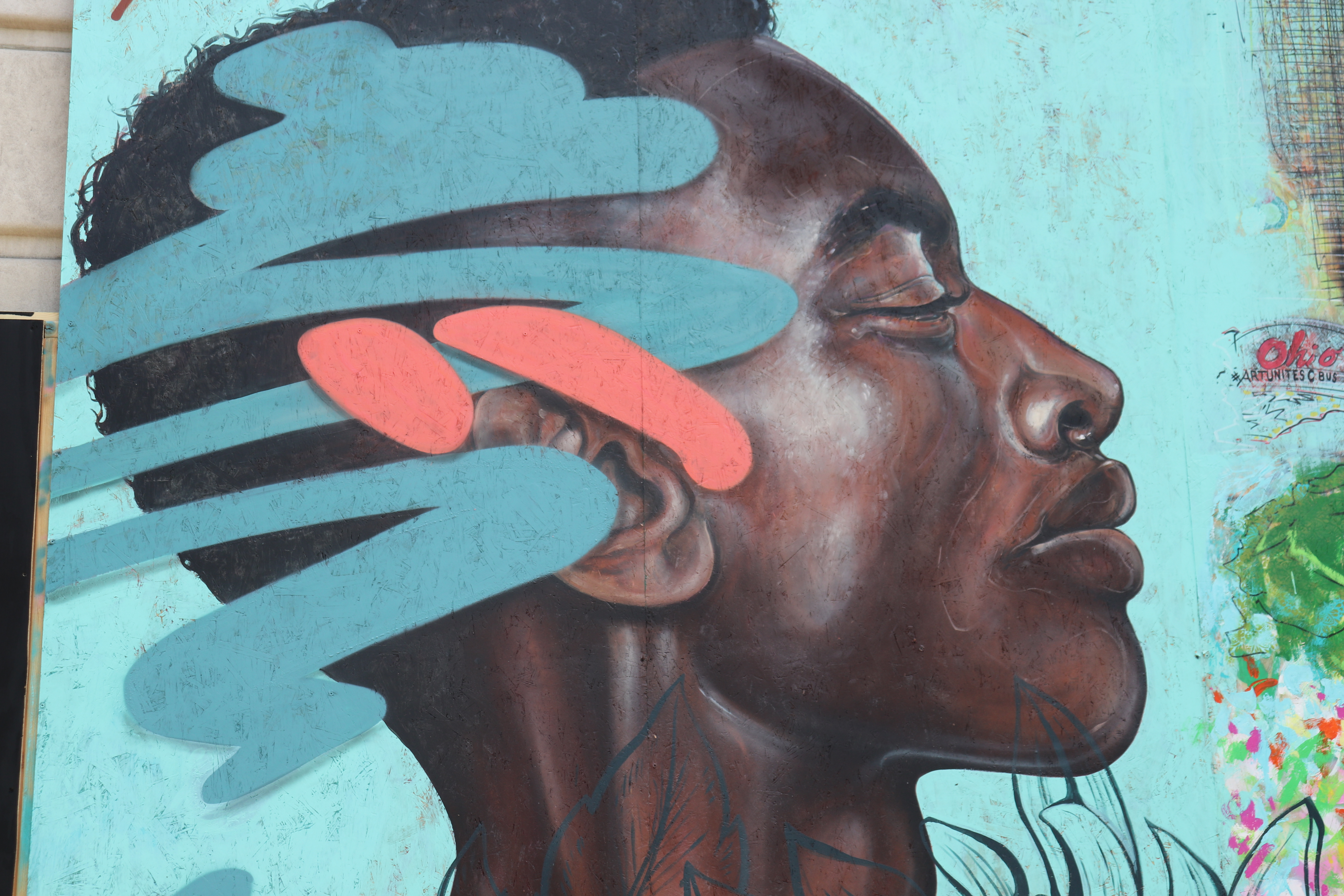 Columbus Protest Art for George Floyd